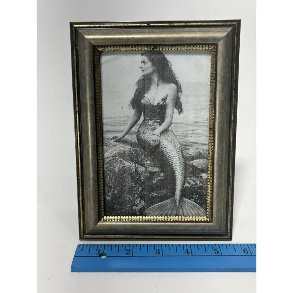 Mermaid Picture Frame 4x6 Coastal Beach Nautical Decor Tabletop Frame
